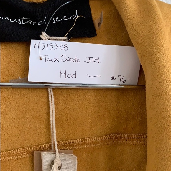 Mustard seed blazer color mustard yellow size M - Picture 2 of 3